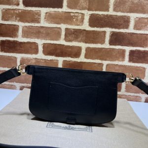 Replica Gucci G Blondie Waist Canvas Black - 1:1 designer replica handbag