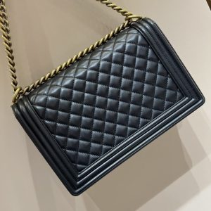 Replica CHANEL Le Boy Large Black - 1:1 designer replica handbag