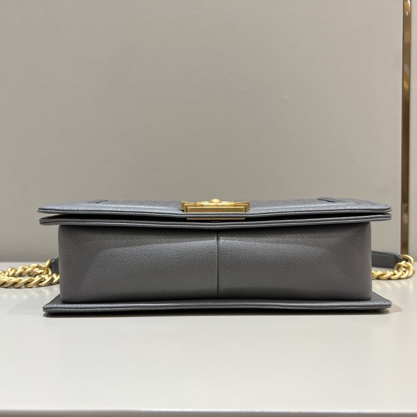 Replica CHANEL Le Boy Large Grey - high-quality designer bag clone