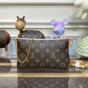 Replica Louis Vuitton Pallas Clutch Pink - premium 1:1 fake handbag model