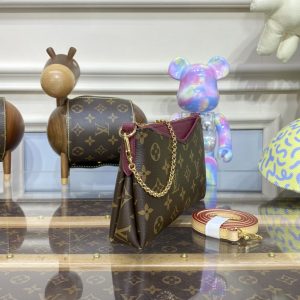 Replica Louis Vuitton Pallas Clutch Bordo - high-quality designer bag clone