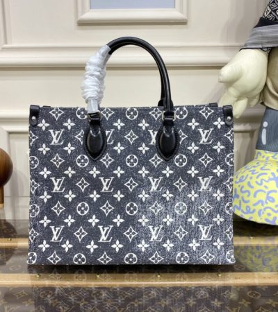 Replica LV OnTheGo Black Denim - 1:1 designer replica handbag