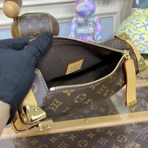 Replica Louis Vuitton Side Trunk Dark Brown - 1:1 designer replica handbag