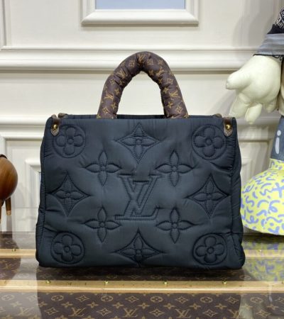 Replica LV OnTheGo Black Soft - premium 1:1 fake handbag model