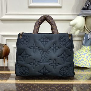 Replica LV OnTheGo Black Soft - top-tier luxury replica shoulder bag