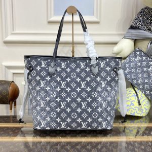 Replica Louis Vuitton Neverfull MM Denim - high-quality designer bag clone