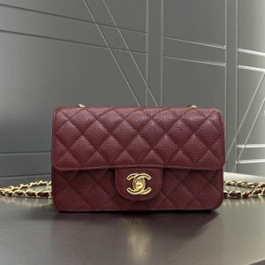 Replica CHANEL Classic Flap 20cm Burgundy - high-quality designer bag clone