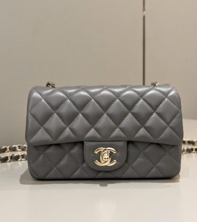 Replica CHANEL Classic Flap 20cm Grey - high-end fake designer purse