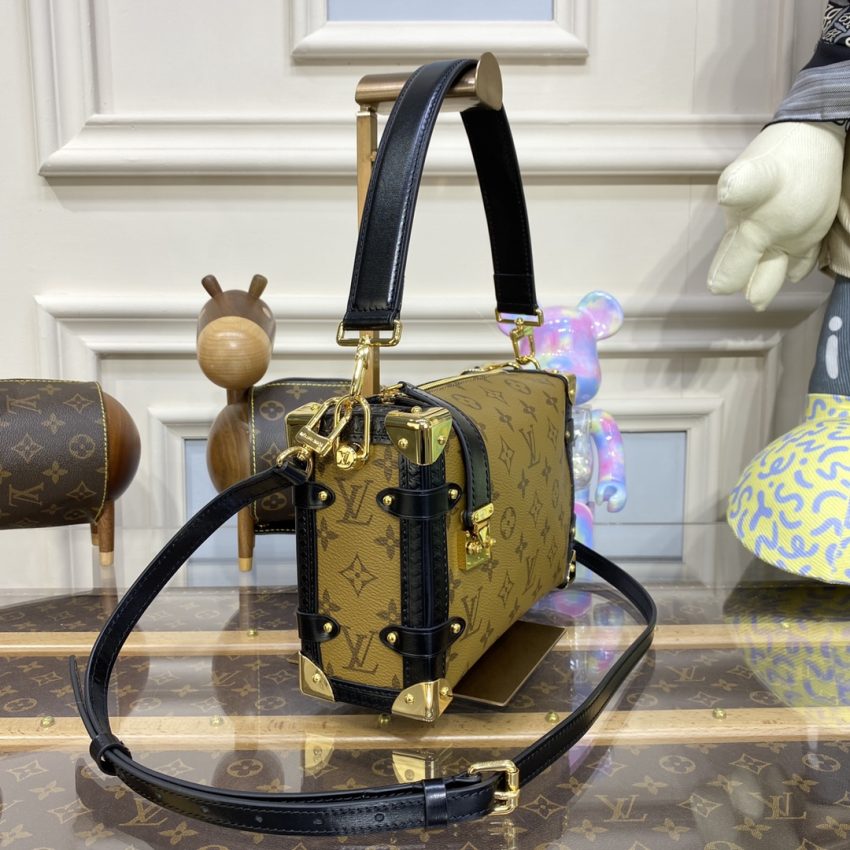 Replica Louis Vuitton Side Trunk Brown Canvas - top-rated replica designer bag