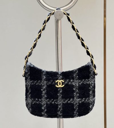 Replica CHANEL 22k Woolen Hobo - near-authentic luxury replica handbag