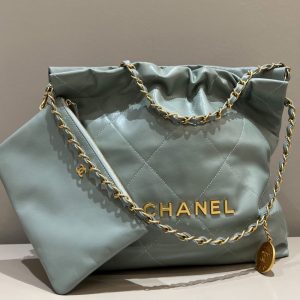 Replica CHANEL 22 Medium Handbag Mint Green - premium-grade designer purse dupe