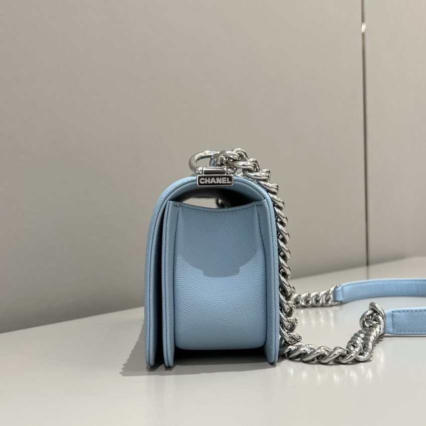Replica CHANEL Le Boy Light Blue - top-tier luxury replica shoulder bag