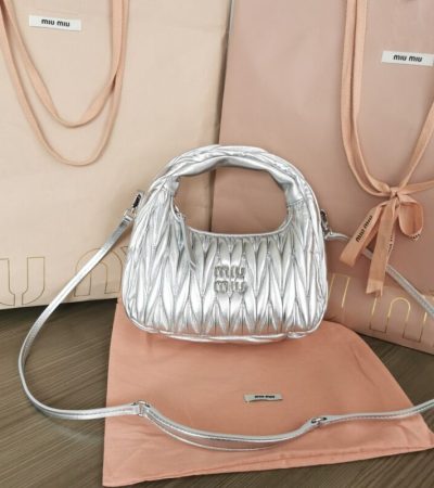 Replica Miu Miu Wander Silver - best quality luxury bag dupe