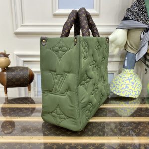 Replica LV OnTheGo Green Soft - best quality luxury bag dupe