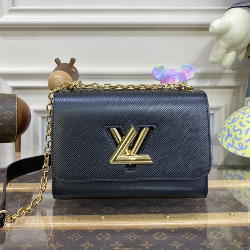 Replica Louis Vuitton Twist Black With Chain - elite superclone designer purse