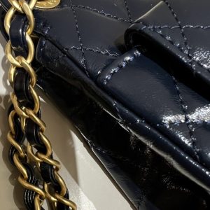 Replica CHANEL Hobo Small Dark Blue - top-rated replica designer bag