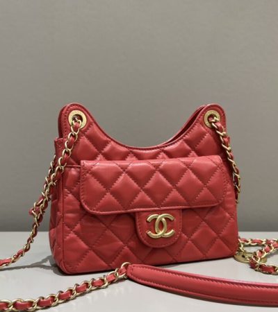 Replica CHANEL Hobo Small Red - high-accuracy replica luxury purse