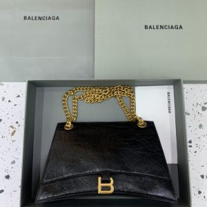 Replica Balenciaga Crush Large Black - near-authentic luxury replica handbag
