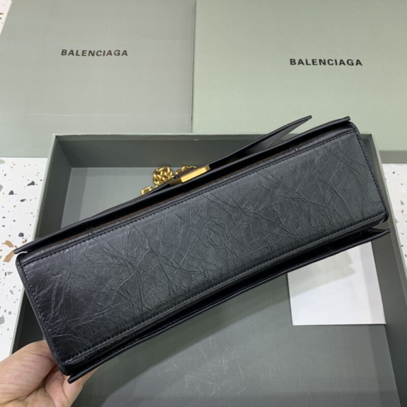Replica Balenciaga Crush Large Black - 1:1 designer replica handbag