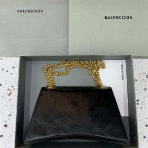 Replica Balenciaga Crush Large Black - top-tier luxury replica shoulder bag