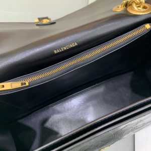 Replica Balenciaga Crush Large Black - elite superclone designer purse