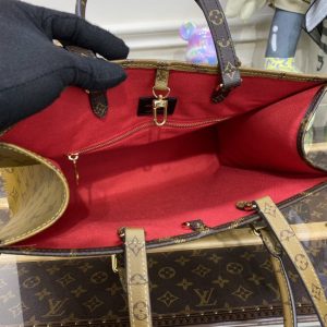 Replica Louis Vuitton OnTheGo Brown Canvas - near-authentic luxury replica handbag