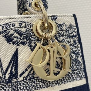 Replica Lady Dior D-Lite Blue Star - high-accuracy replica luxury purse