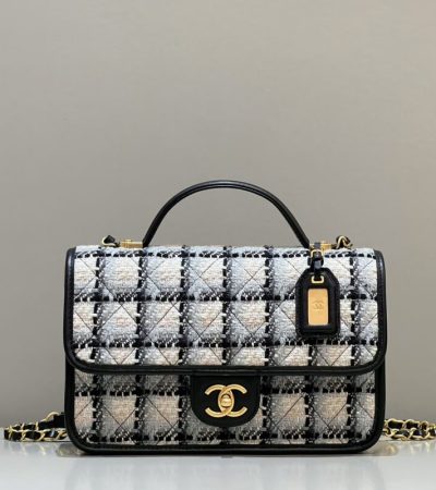 Replica CHANEL 22K Postman Woolen Tofu Bag - elite superclone designer purse