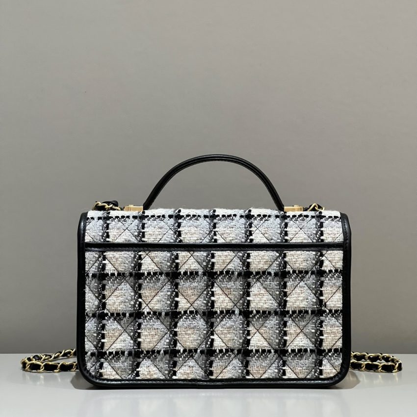 Replica CHANEL 22K Postman Woolen Tofu Bag - high-end fake designer purse