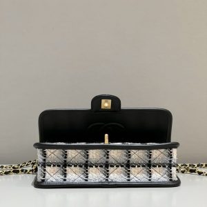 Replica CHANEL 22K Postman Woolen Tofu Bag - elite superclone designer purse