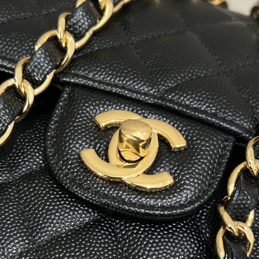 Replica CHANEL Classic Flap 23cm Black Caviar - 1:1 designer replica handbag