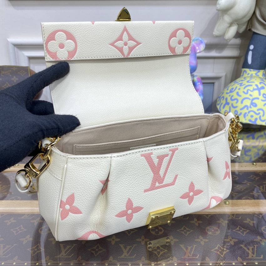 Replica Louis Vuitton Favorite Pink White - near-authentic luxury replica handbag