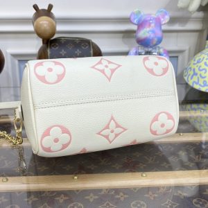 Replica Louis Vuitton Speedy Bandouliere 20 White Pink - high-accuracy replica luxury purse