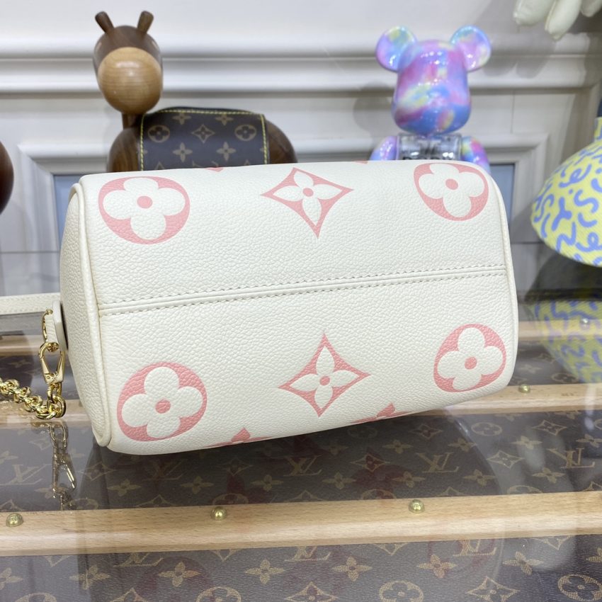 Replica Louis Vuitton Speedy Bandouliere 20 White Pink - high-accuracy replica luxury purse