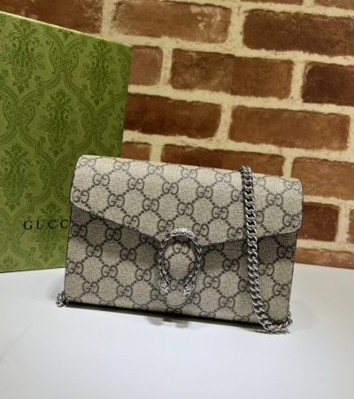 Replica Gucci Dionysus GG Chain Wallet Denim Classic - premium 1:1 fake handbag model