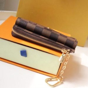 Replica Louis Vuitton Card Holder Recto Verso Grid Brown - elite superclone designer purse