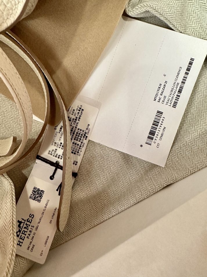 Replica Hermes Halzan White - best-selling designer handbag dupe