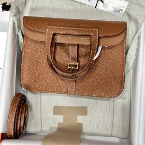 Replica Hermes Halzan Brown - high-quality designer bag clone