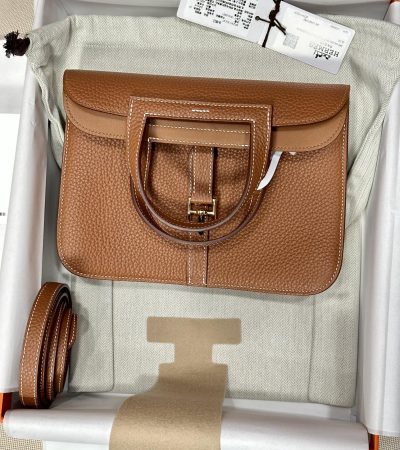 Replica Hermes Halzan Brown - high-quality designer bag clone