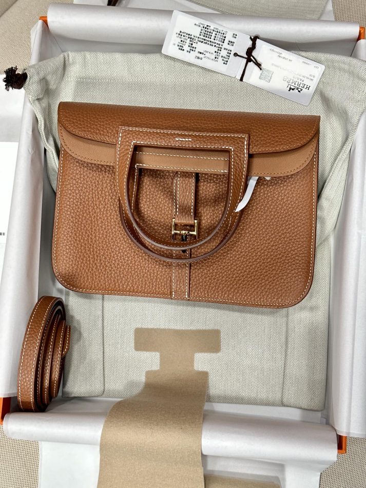 Replica Hermes Halzan Brown - high-quality designer bag clone