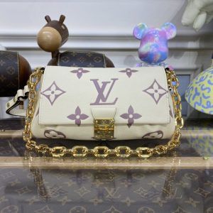 Replica Louis Vuitton Favorite Purple White - realistic designer-inspired fake bag