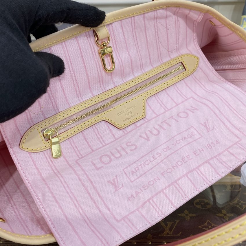 Replica Louis Vuitton Neverfull MM White Grid - ultra-realistic fake designer tote