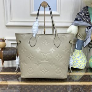 Replica Louis Vuitton Neverfull MM Beige - realistic designer-inspired fake bag