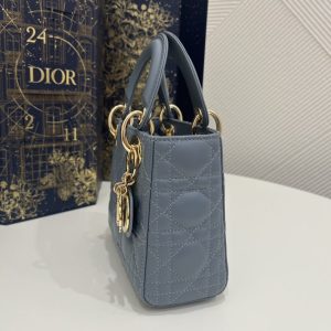 Replica Lady Dior Mini Blue - top-rated replica designer bag