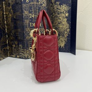 Replica Lady Dior Mini Red - high-accuracy replica luxury purse