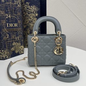 Replica Lady Dior Mini Cloud Grey - premium 1:1 fake handbag model