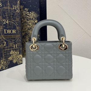 Replica Lady Dior Mini Cloud Grey - high-end fake designer purse