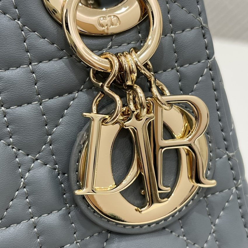 Replica Lady Dior Mini Cloud Grey - authentic-look luxury purse replica
