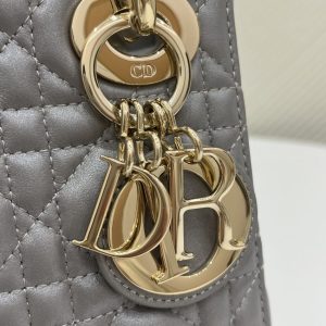Replica Lady Dior Mini Grey Sillver - realistic designer-inspired fake bag