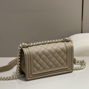Replica CHANEL Le Boy Milk Tea - high-quality designer bag clone
